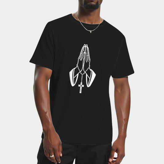 Praying Hands With A Cross T-Shirts