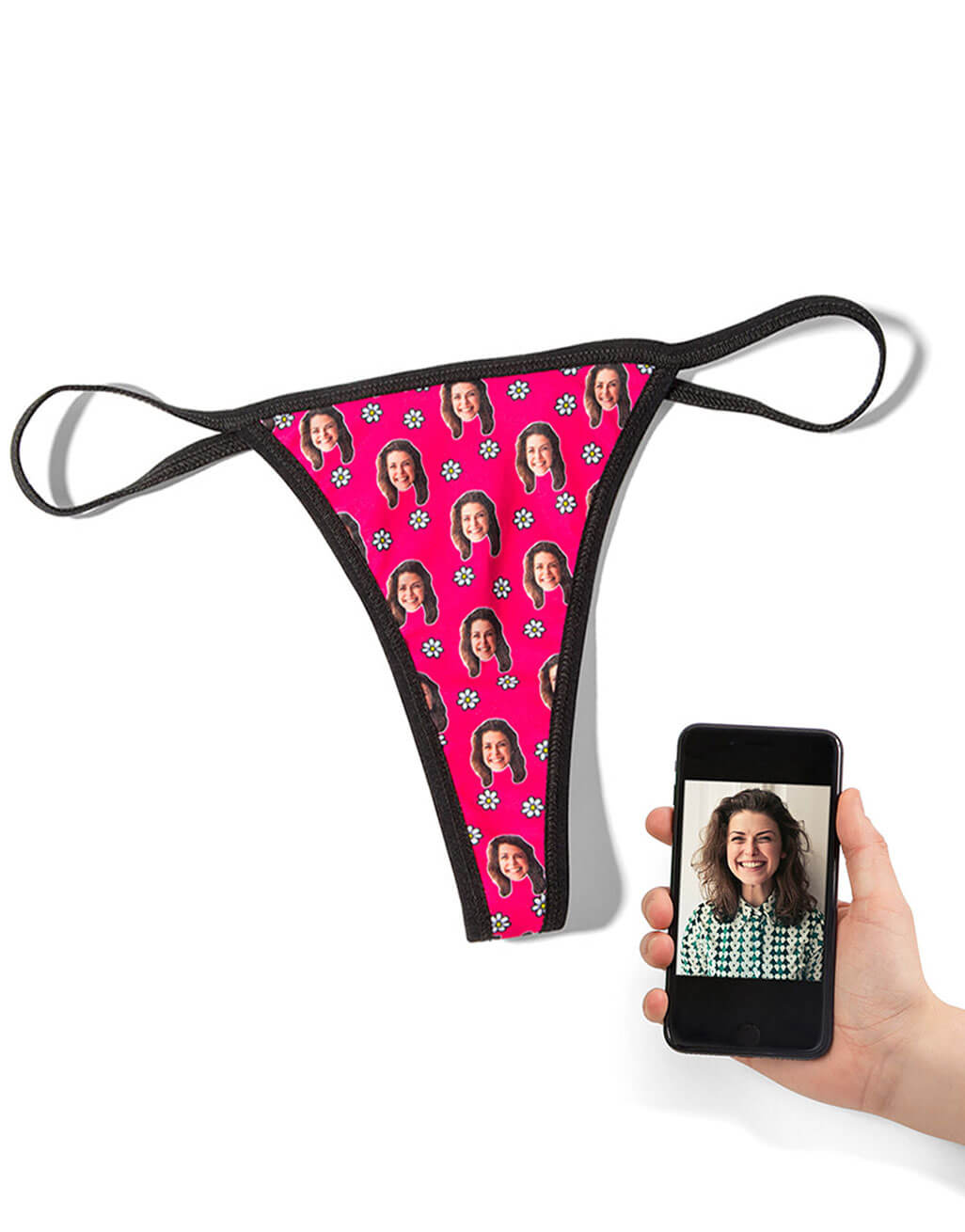 Face Daisies Thong