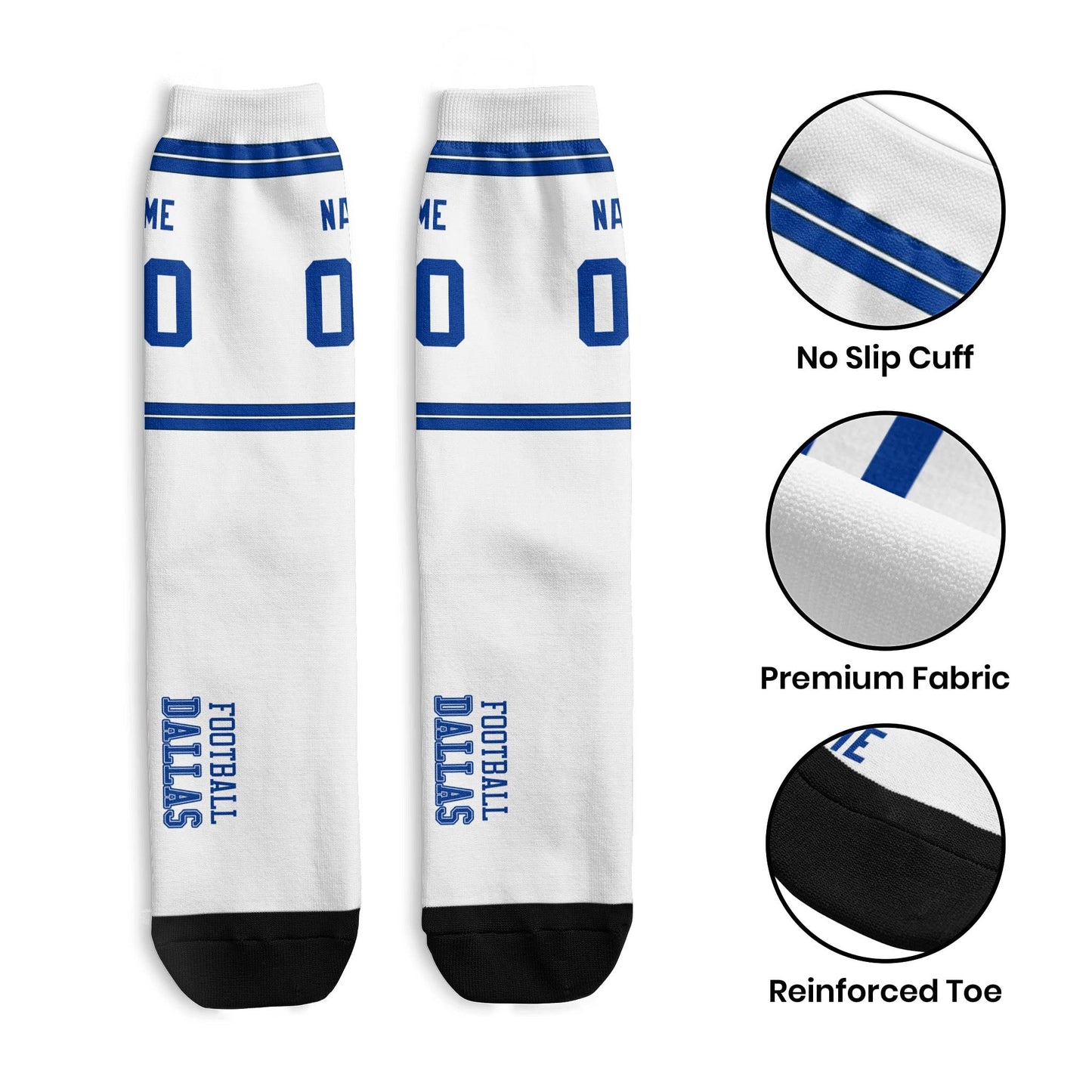 Unique Dallas Custom Socks for Fans and Players
