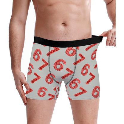 Custom Men's Underwear & Socks Set - Six Seven Heart Number