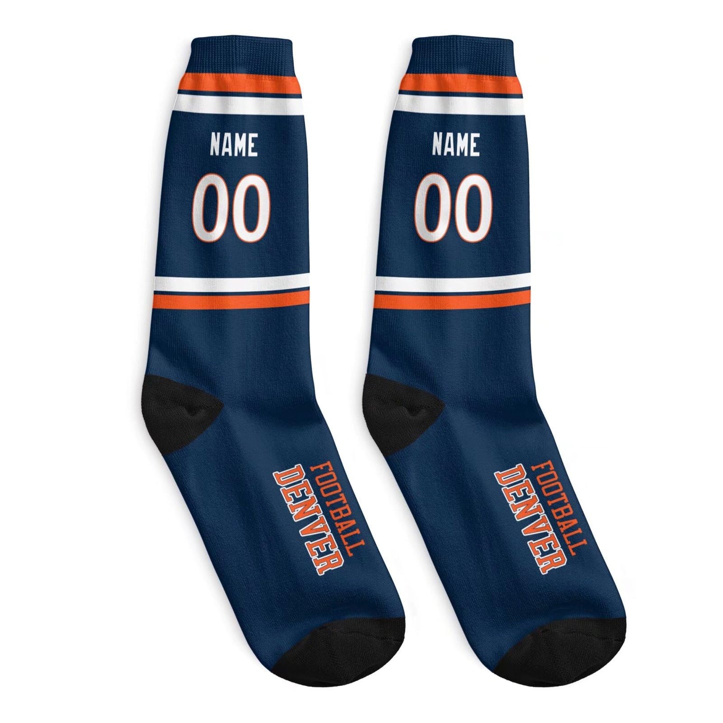 Custom Denver Socks High Quality One Size Fit