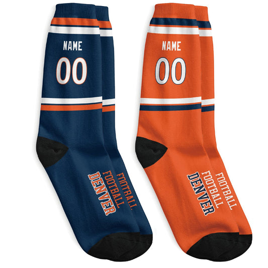 Custom Denver Socks High Quality One Size Fit