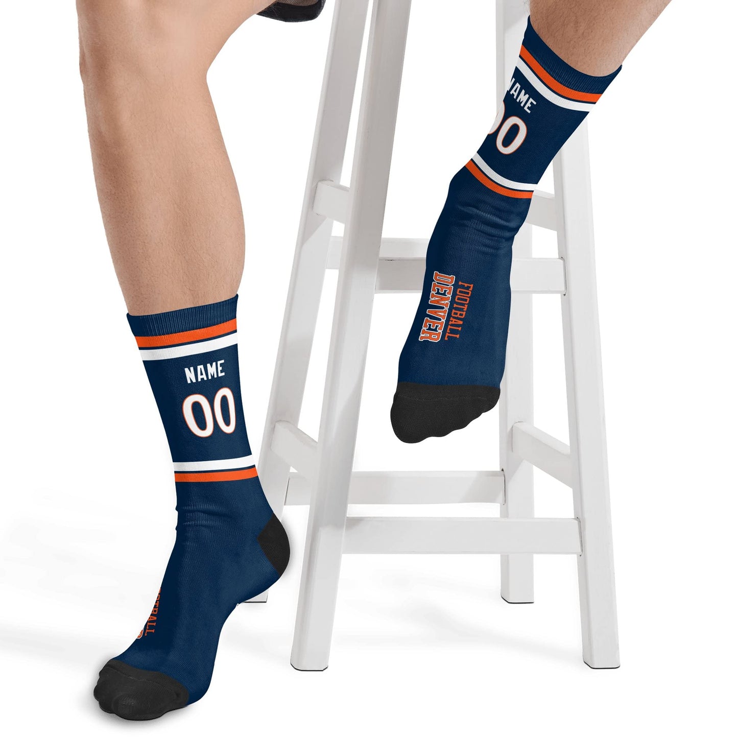 Custom Denver Socks High Quality One Size Fit
