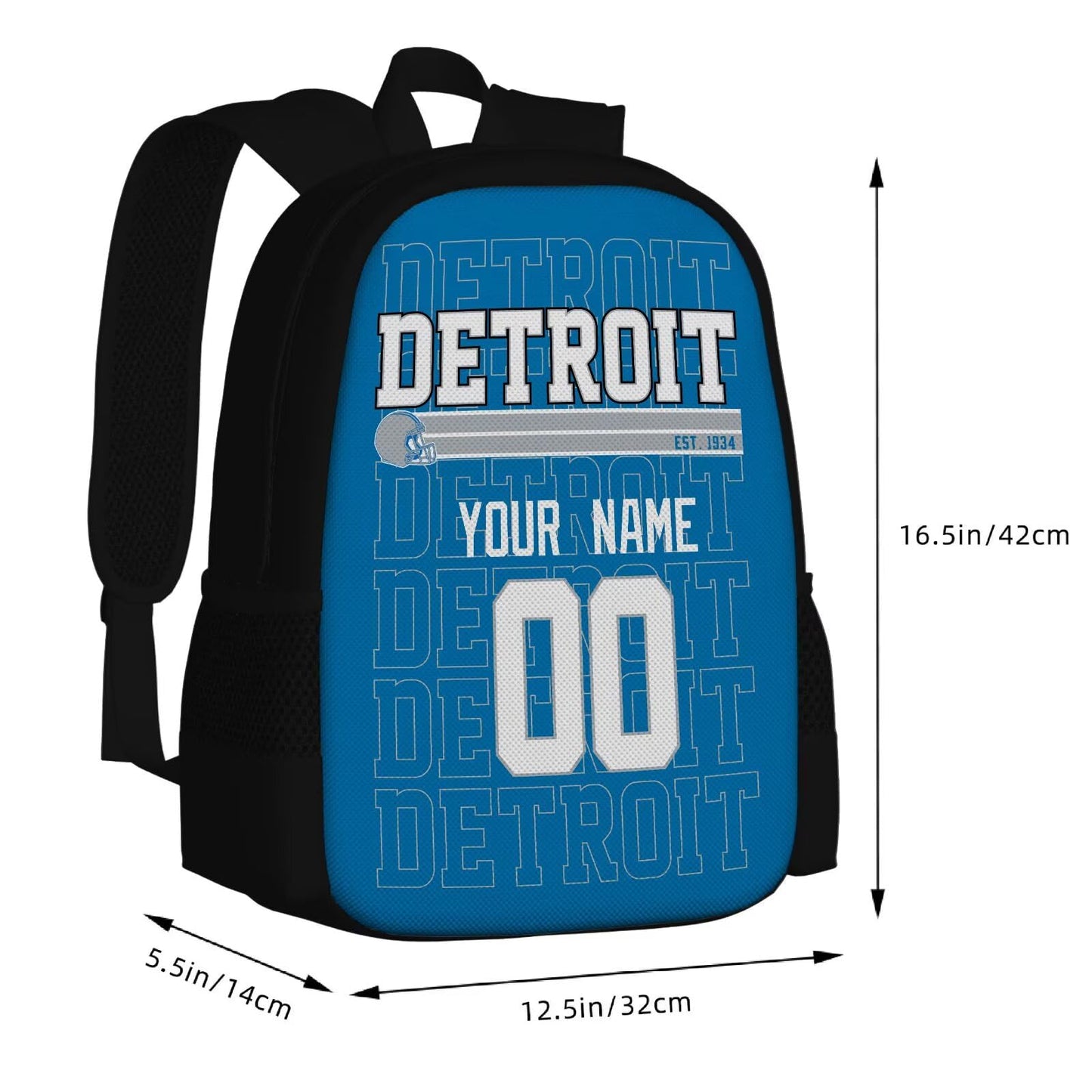 Detroit Personalized Backpack with Modern Look