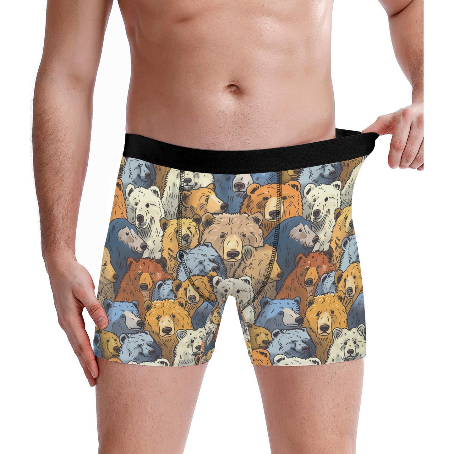 Custom Men's Underwear & Socks Set - Bear Family