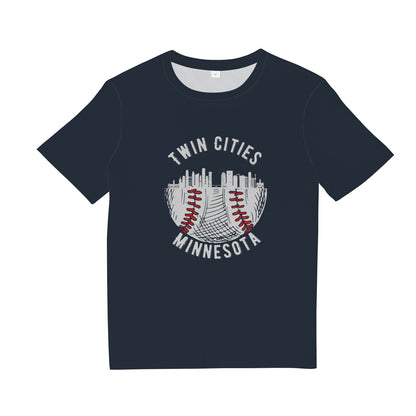 Cool Twin Cities Minnesota MN Baseball Skyline T-Shirt