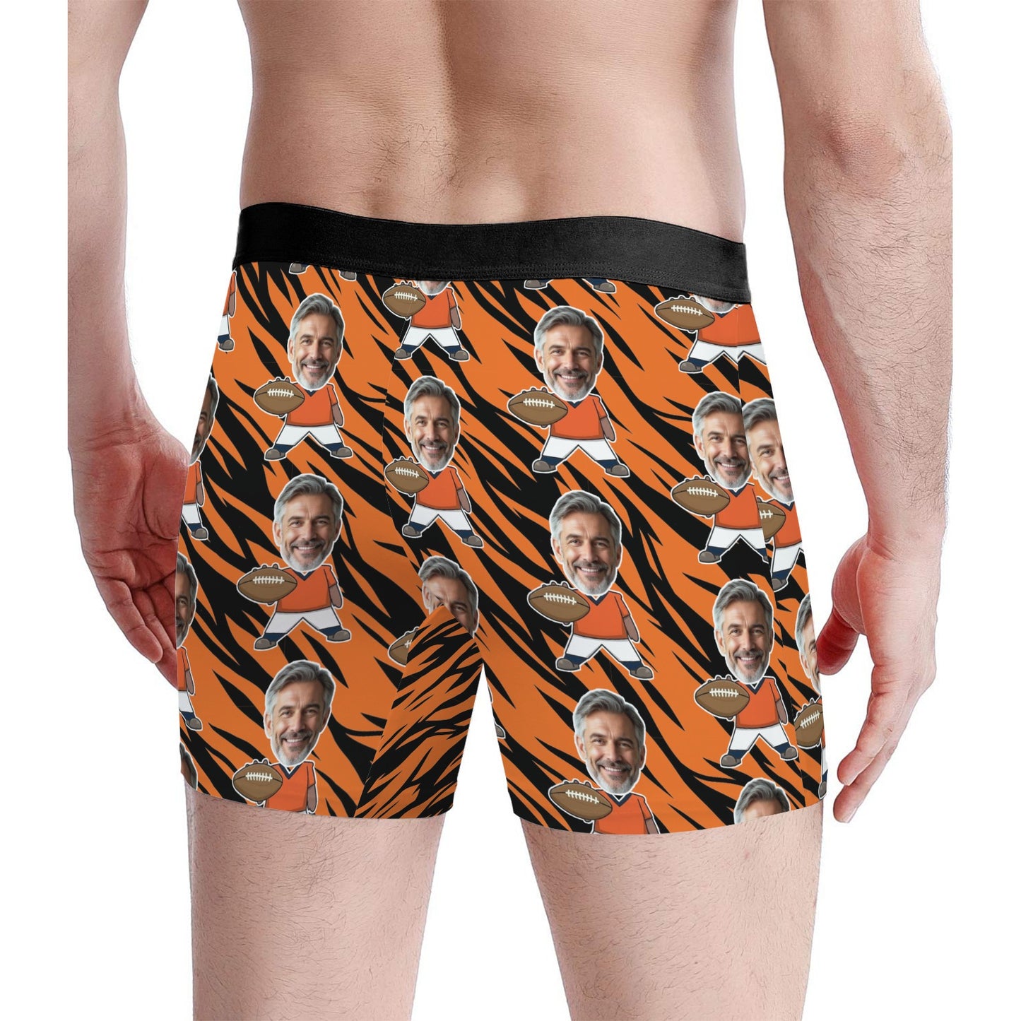 Custom Denver Football Face Socks & Men's Underwear Set