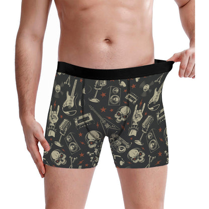 Custom Men's Underwear & Socks Set - Musical Skull