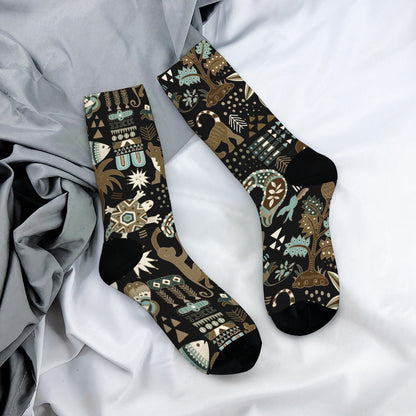 Custom Men's Underwear & Socks Set - Elephant & Monkey Ethnic Inspired