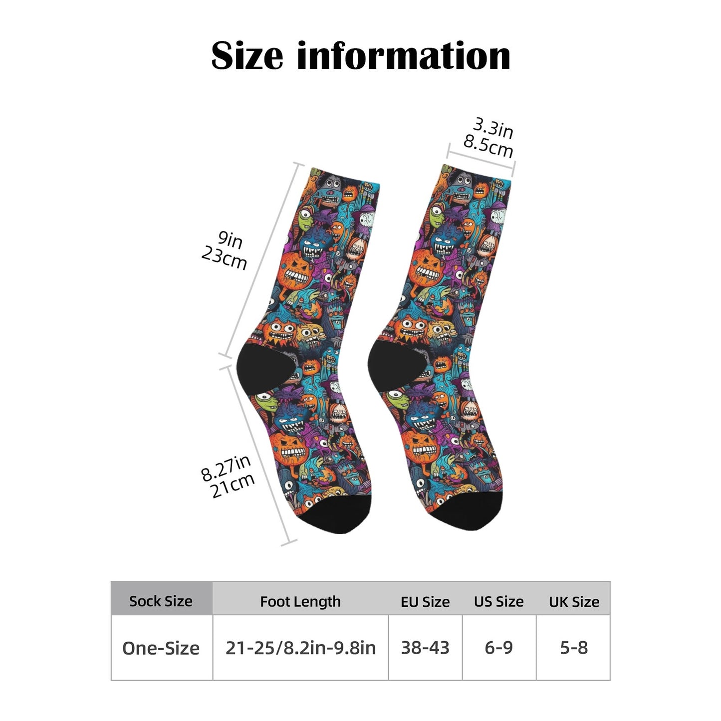 Custom Men's Underwear & Socks Set - Little Monster Design