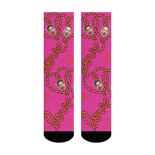 Personalized Valentine's Day Couple Love Heart Sock