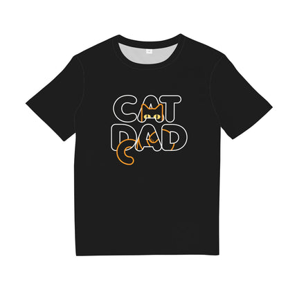 Geek Cute Cat Dad T-Shirt