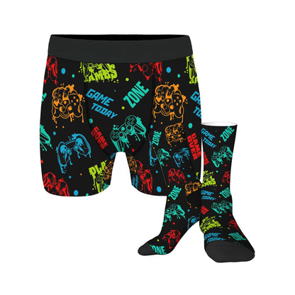 Custom Men's Underwear & Socks Set - Games Zone