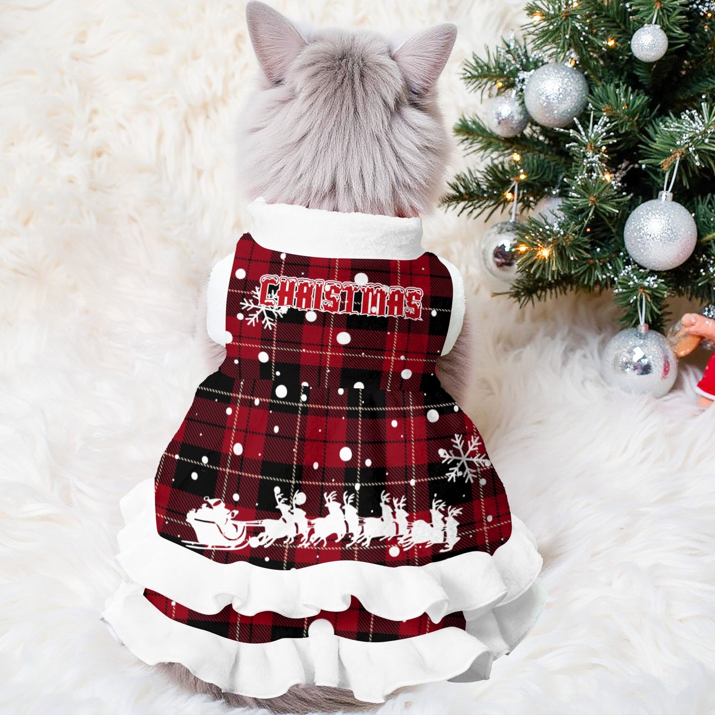 Pets Christmas Reindeer Dress