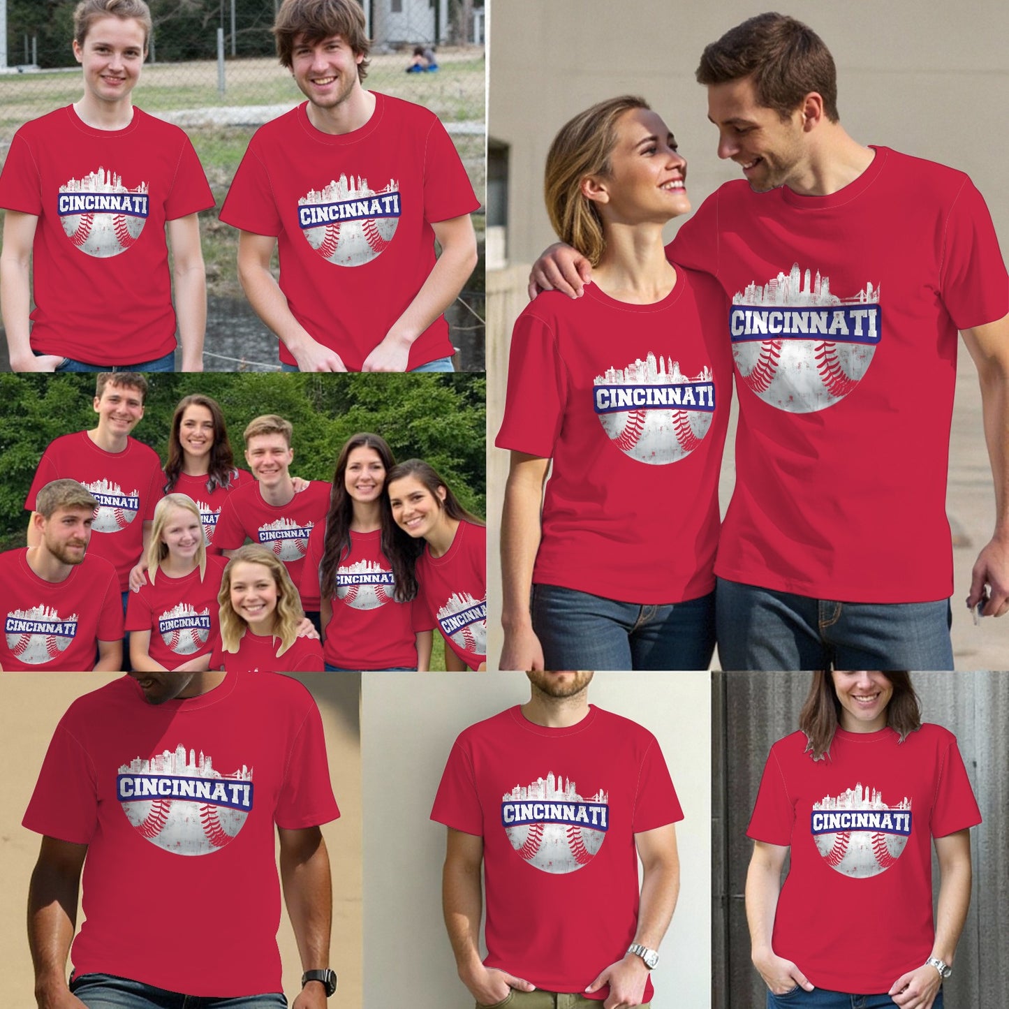 Vintage Cincinnati Ohio Baseball City T-Shirt