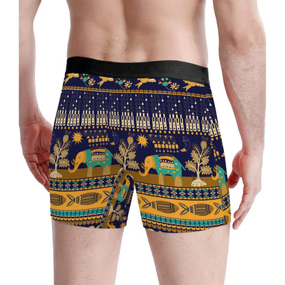 Custom Men's Underwear & Socks Set - Native Inspired Elephant Design