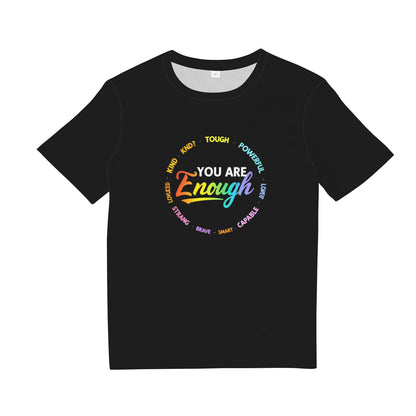 Gay You Are Enough Rainbow Pride Flag Ally LGBTQ Men Women T-Shirt