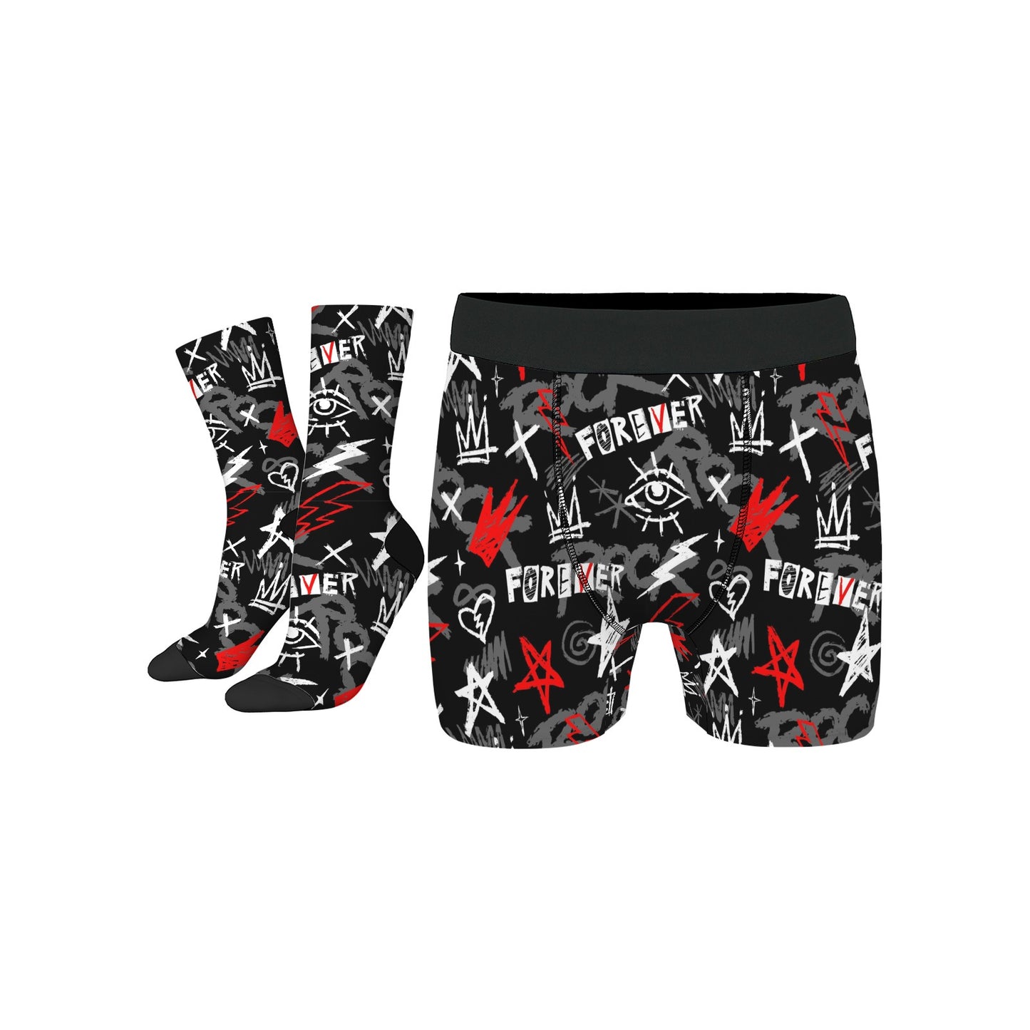 Custom Men's Underwear & Socks Set -  Forever
