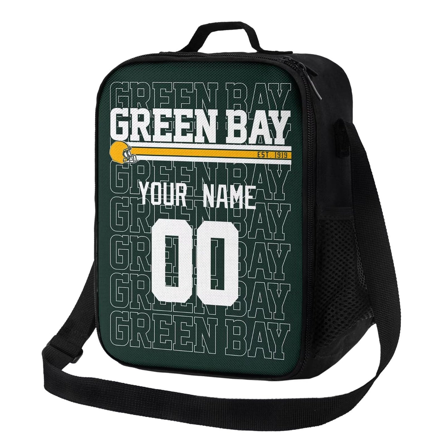 Custom Green Bay Lunch Box Bag Keeps Food and Drinks Fresh