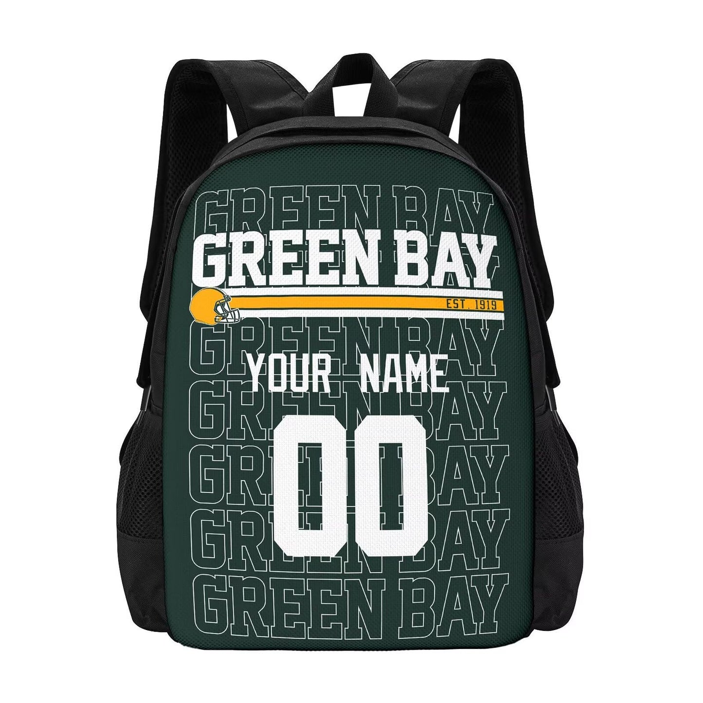 Green Bay Custom Backpack for School or Travel