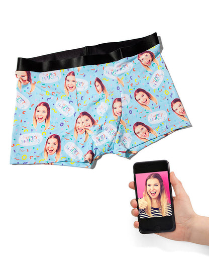Happy Birthday Face Boxers