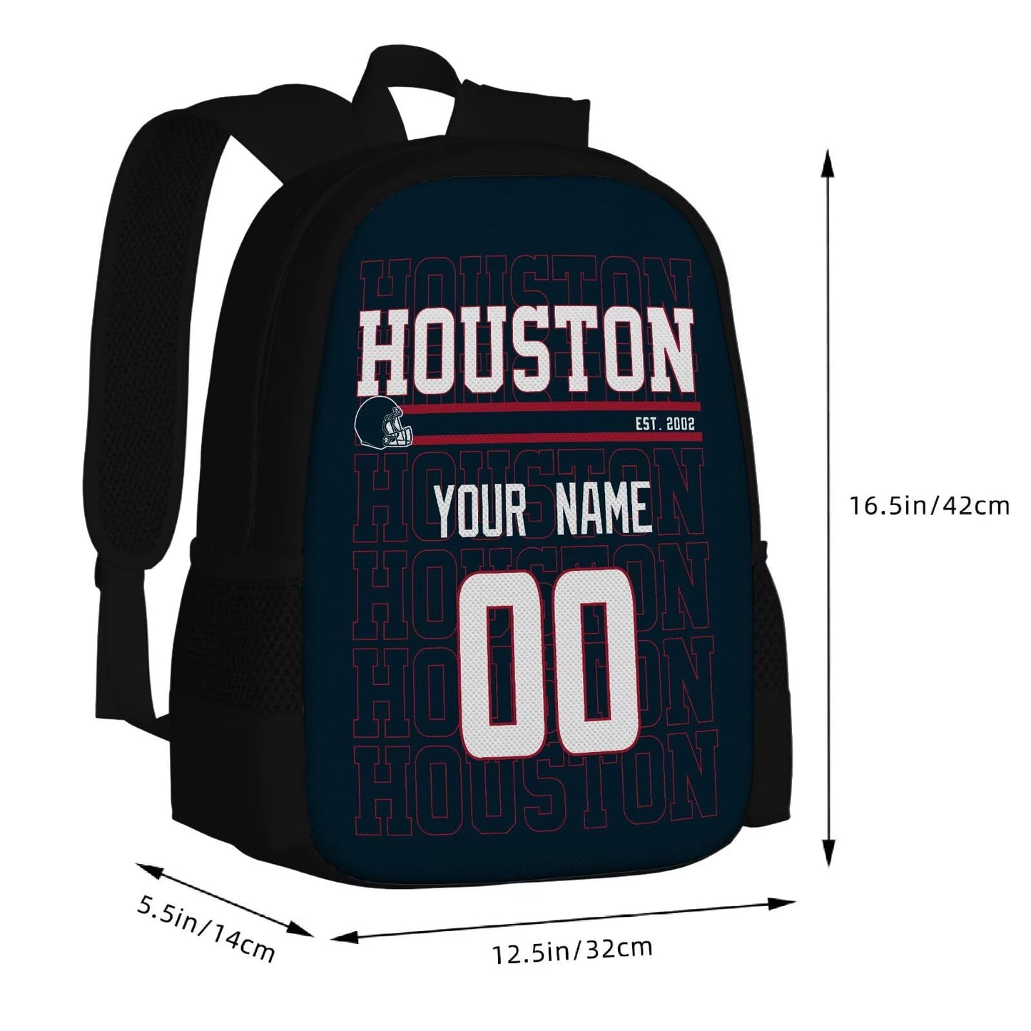 Houston Personalized Backpack Versatile Everyday Bag