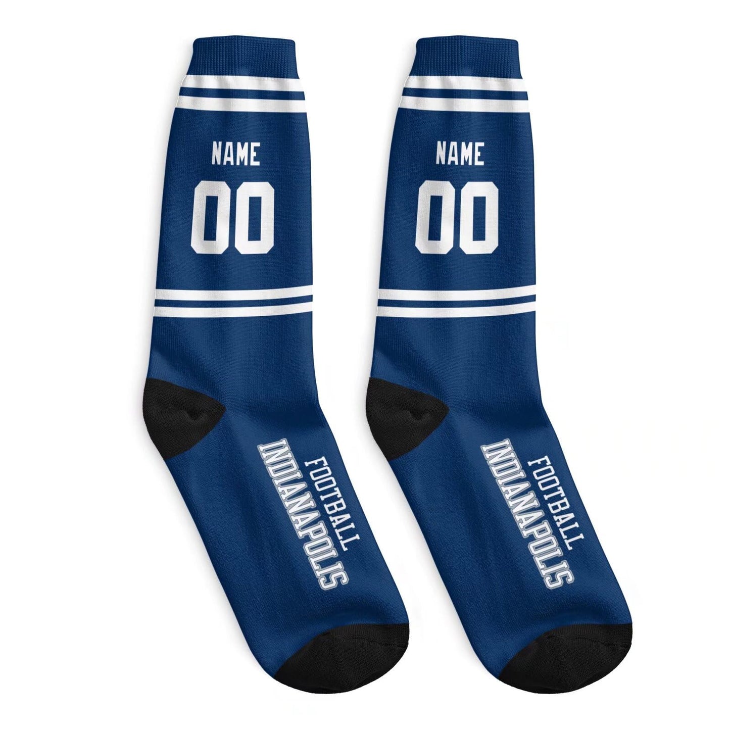 Indianapolis Themed Custom Socks with Modern Look