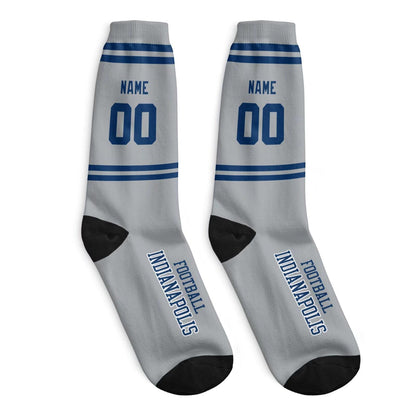 Indianapolis Themed Custom Socks with Modern Look