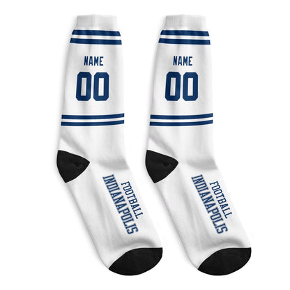 Indianapolis Themed Custom Socks with Modern Look