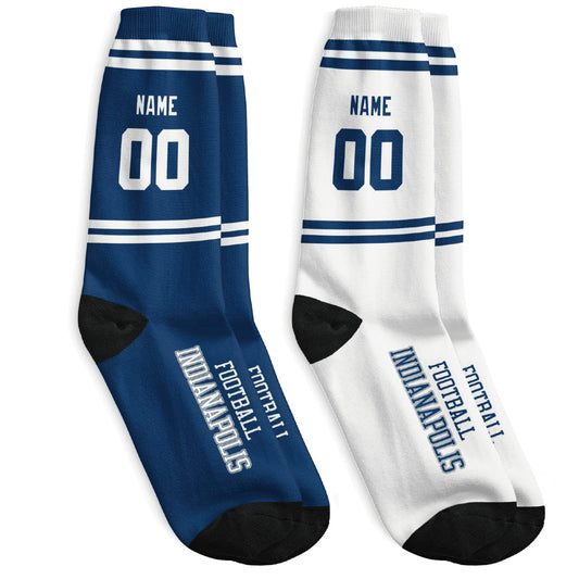 Indianapolis Themed Custom Socks with Modern Look