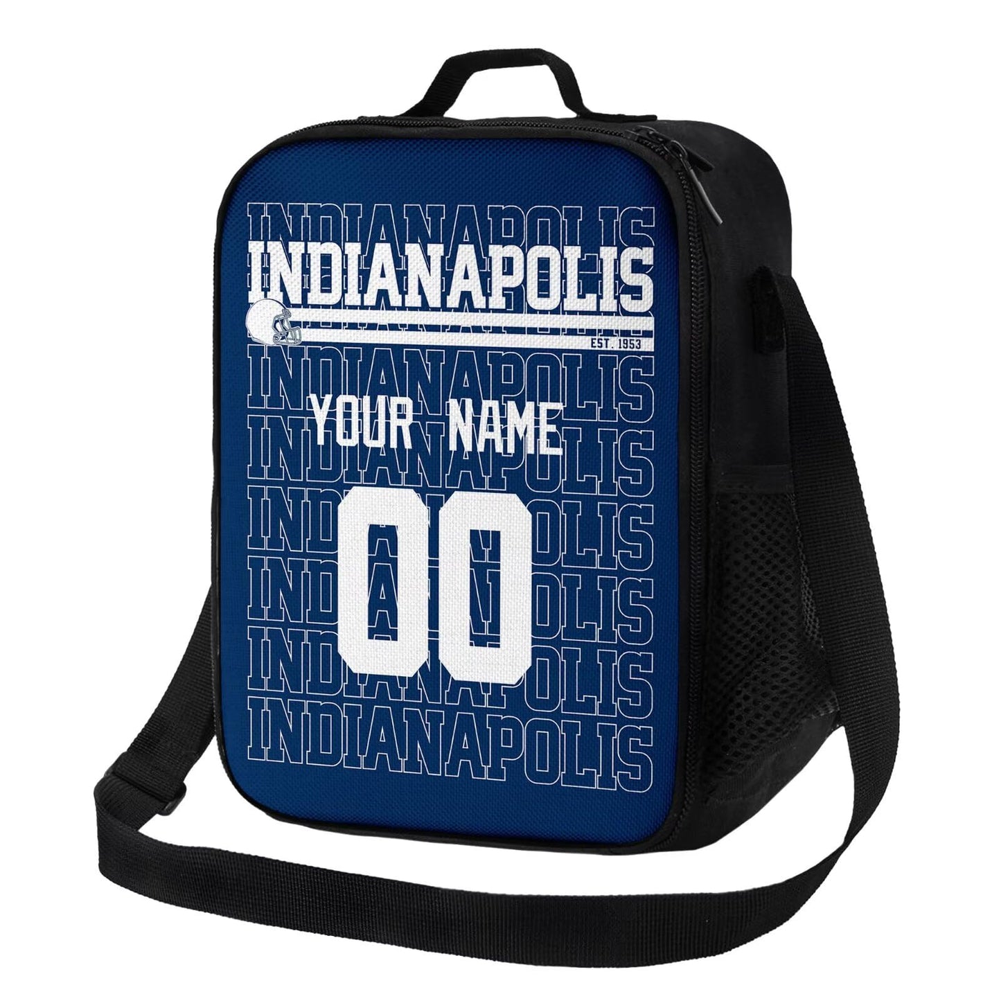 Custom Indianapolis Lunch Bag Spacious Interior for Snacks and Drinks