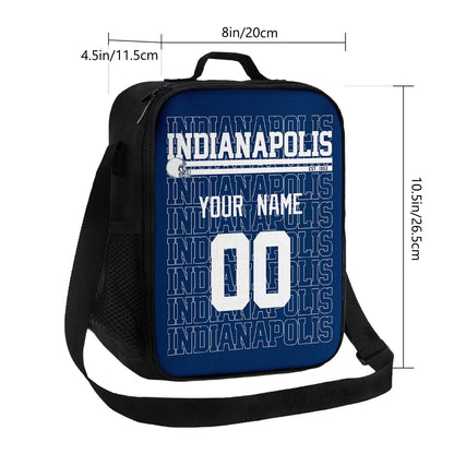 Custom Indianapolis Lunch Bag Spacious Interior for Snacks and Drinks