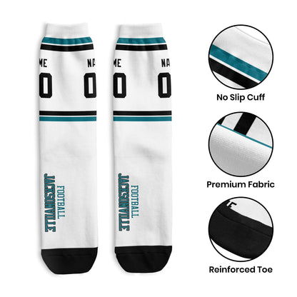 Custom Jacksonville Socks for Training and Casual Use