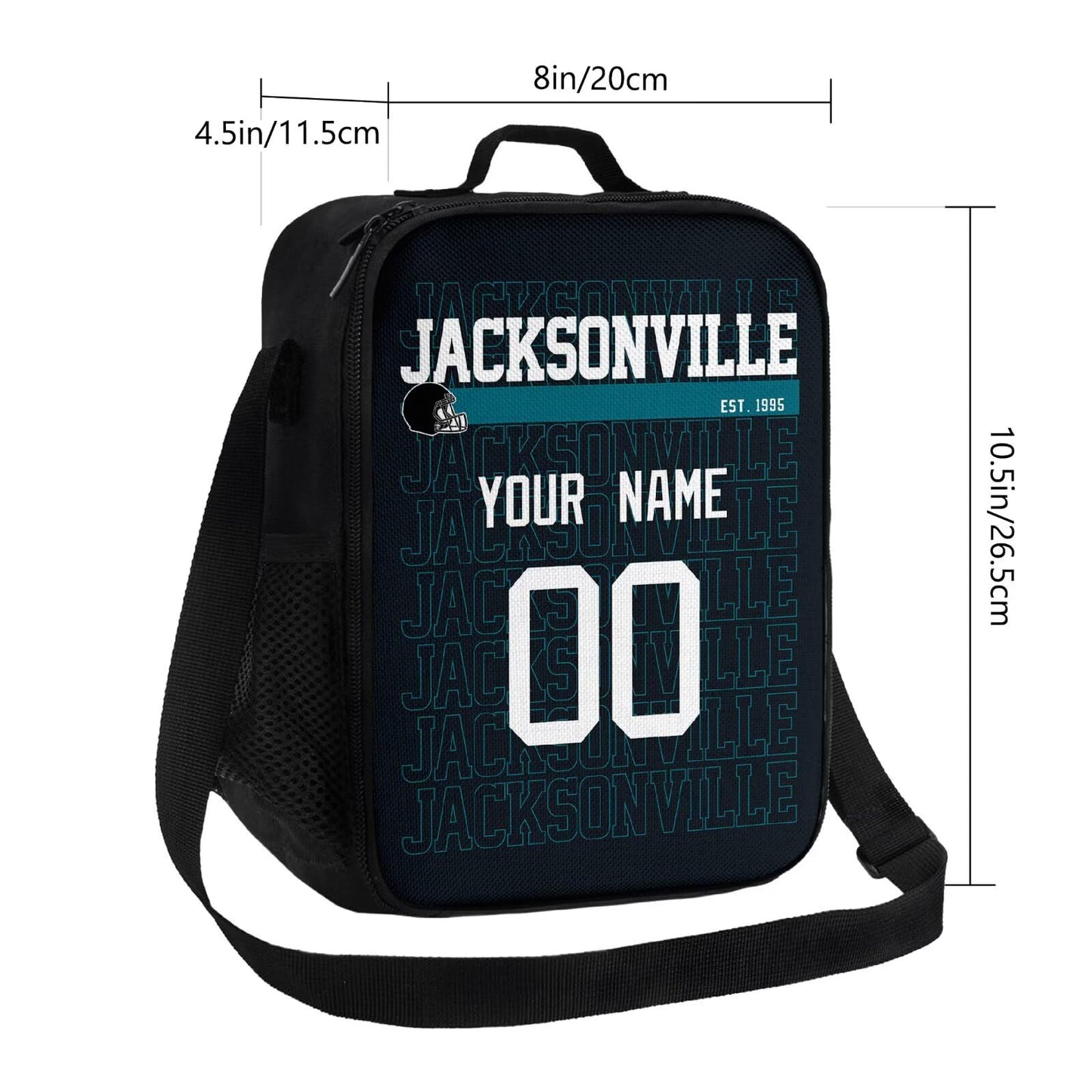Durable Jacksonville Lunch Tote Personalized for Fans and Students