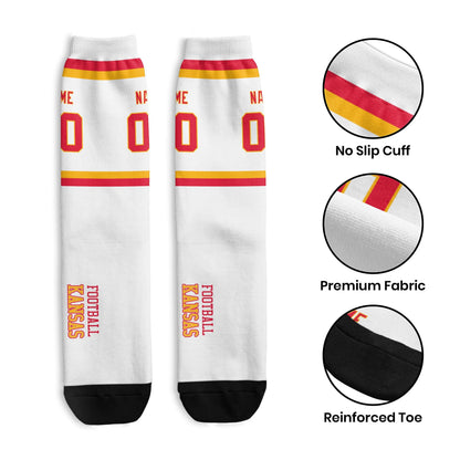 Personalized Kansas Sports Socks Unisex Fit