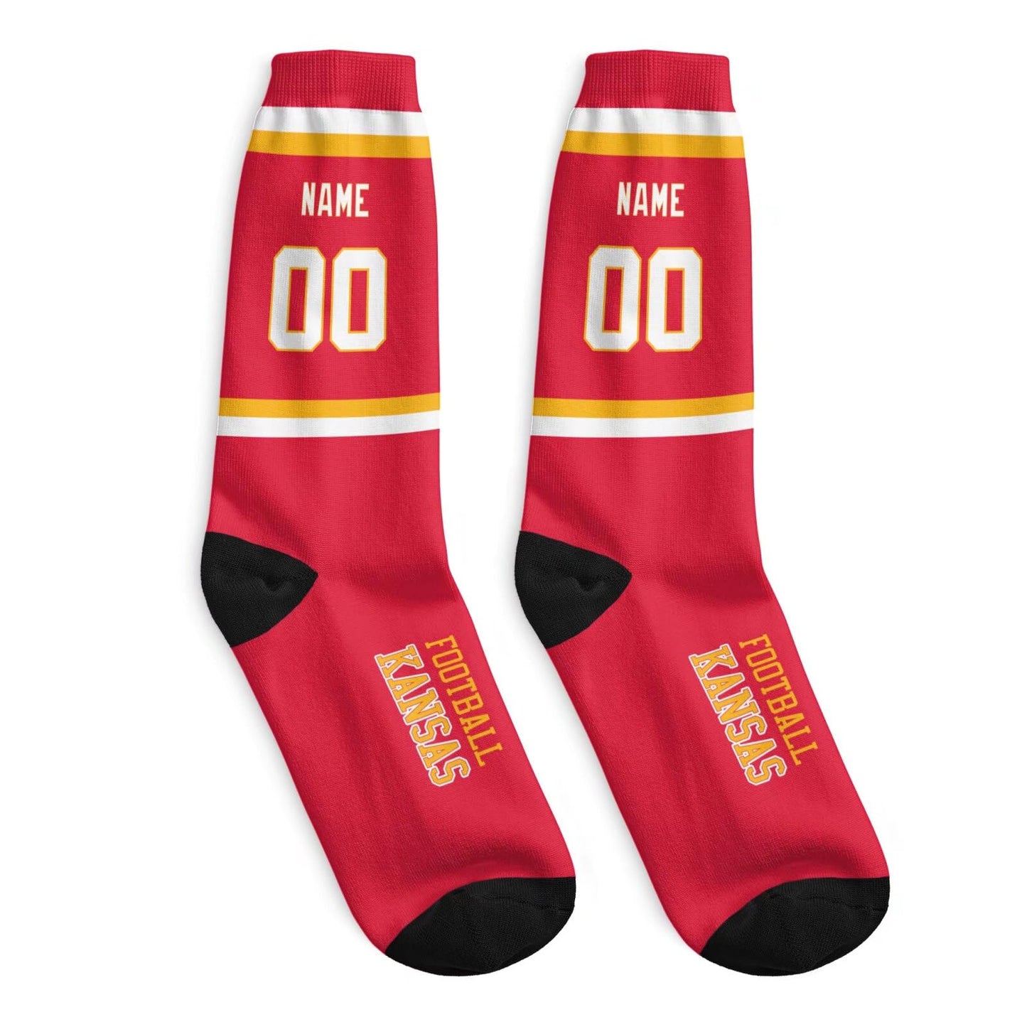 Personalized Kansas Sports Socks Unisex Fit