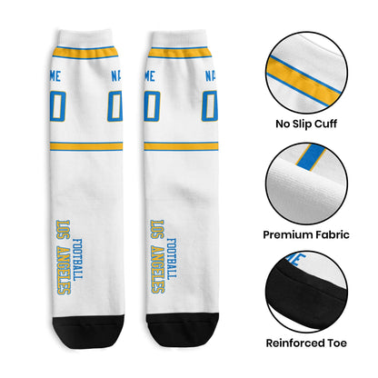 Stylish Custom Los Angeles Socks for Game Day