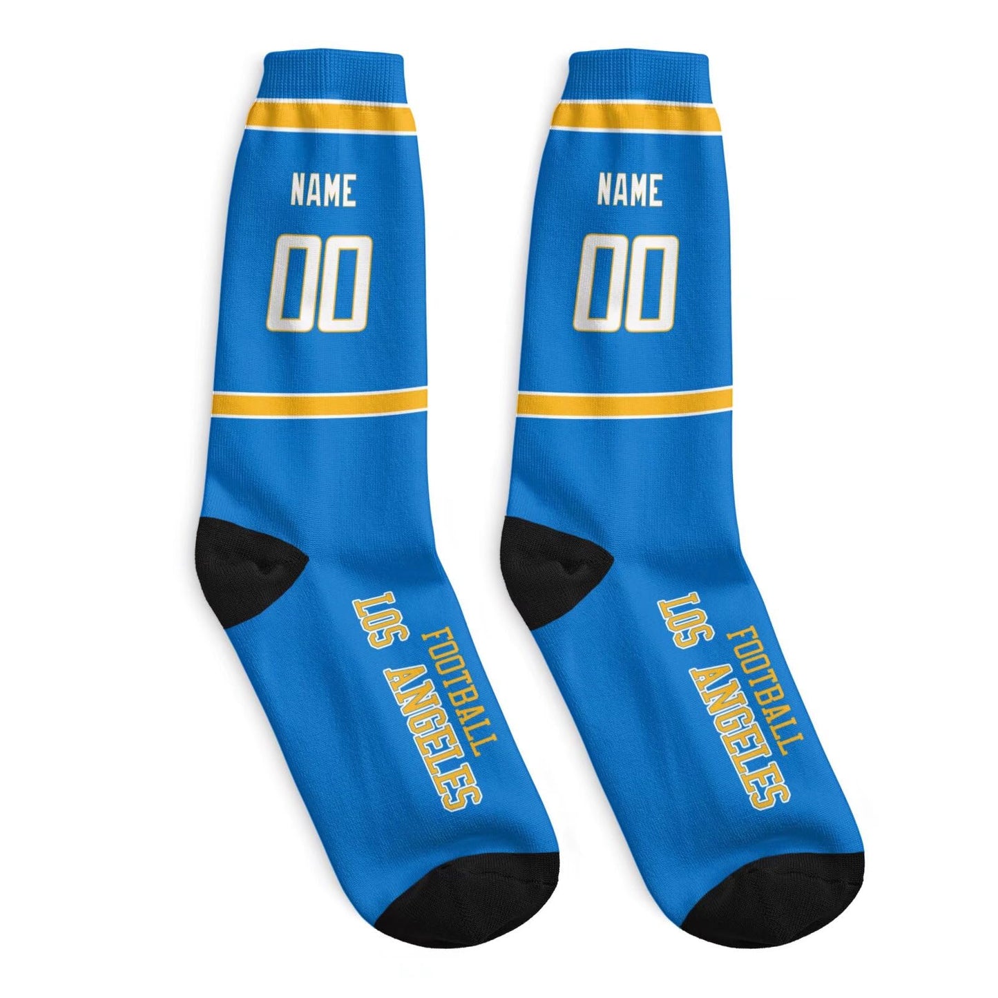 Stylish Custom Los Angeles Socks for Game Day
