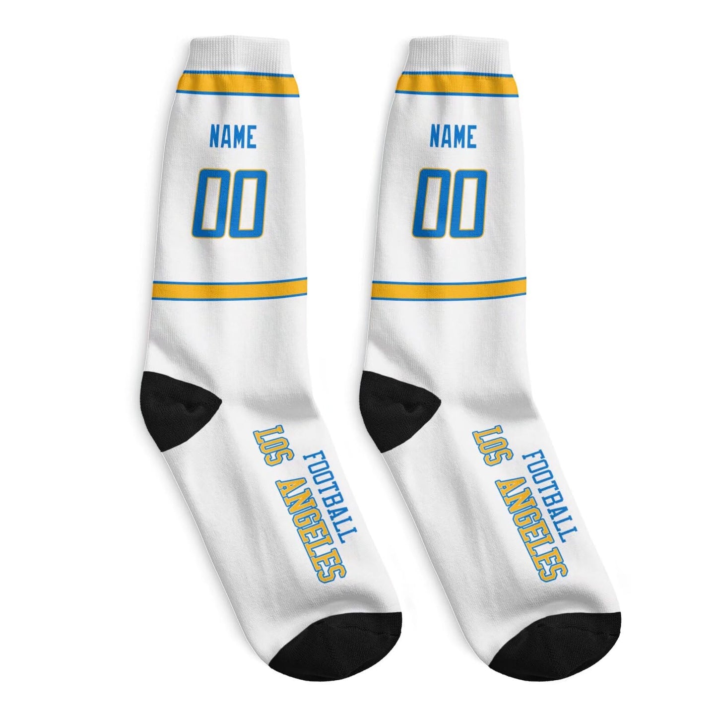 Stylish Custom Los Angeles Socks for Game Day