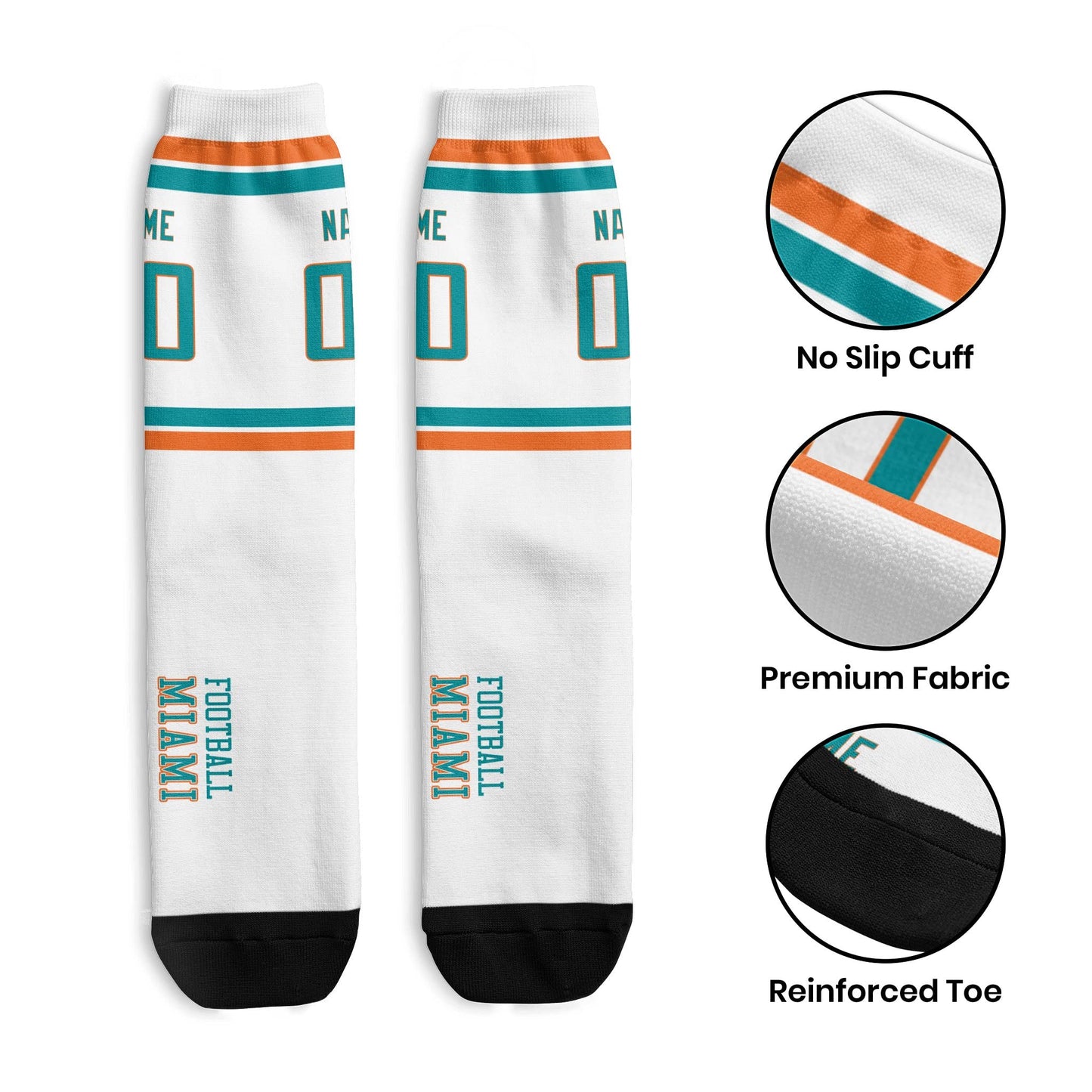 Custom Miami Sports Socks Great for Gift Ideas
