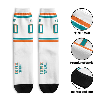 Custom Miami Sports Socks Great for Gift Ideas