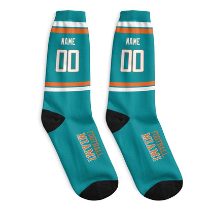 Custom Miami Sports Socks Great for Gift Ideas