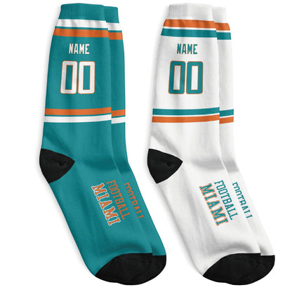 Custom Miami Sports Socks Great for Gift Ideas