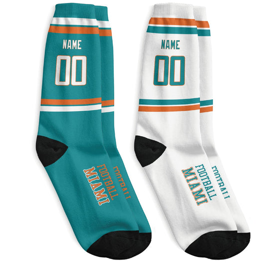 Custom Miami Sports Socks Great for Gift Ideas