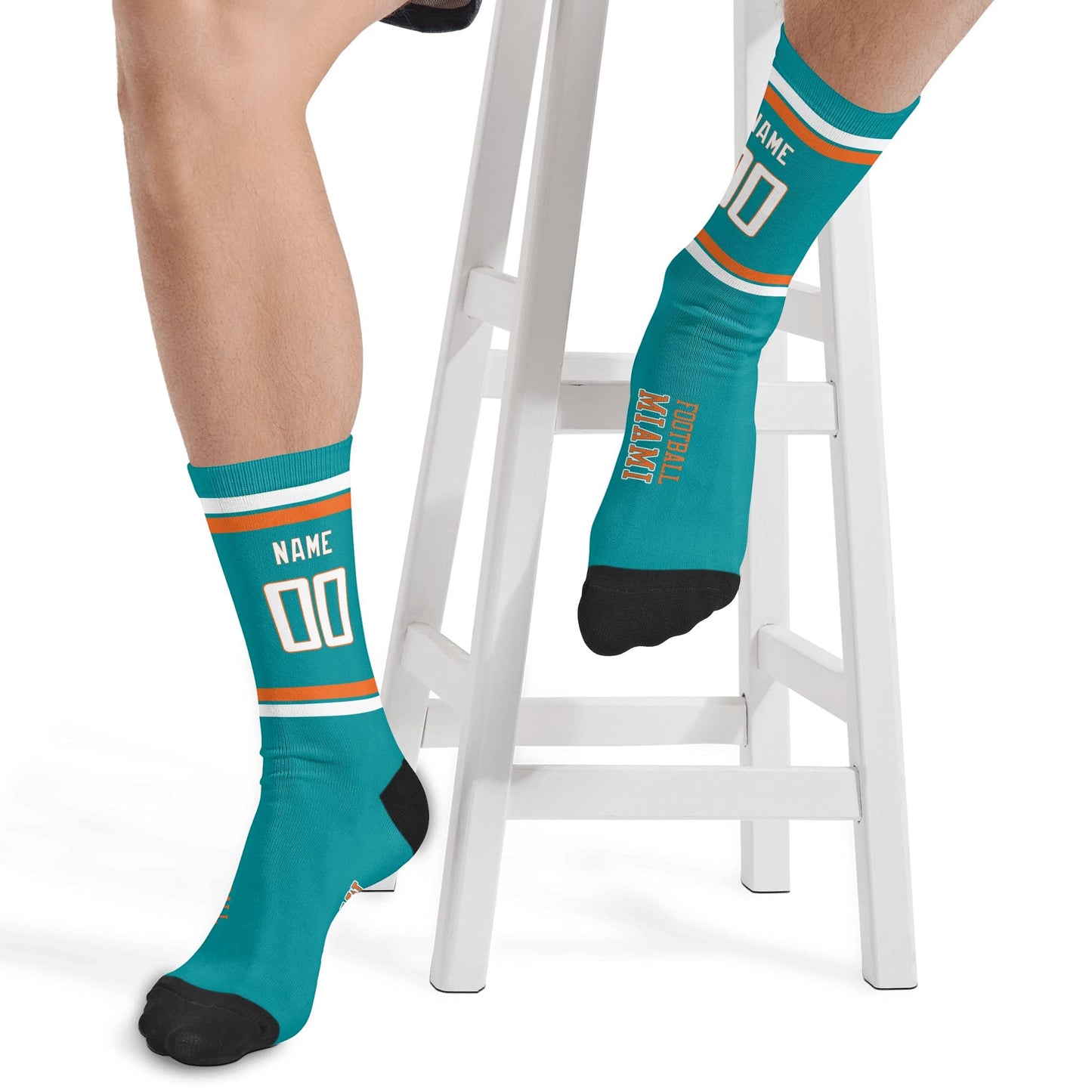 Custom Miami Sports Socks Great for Gift Ideas
