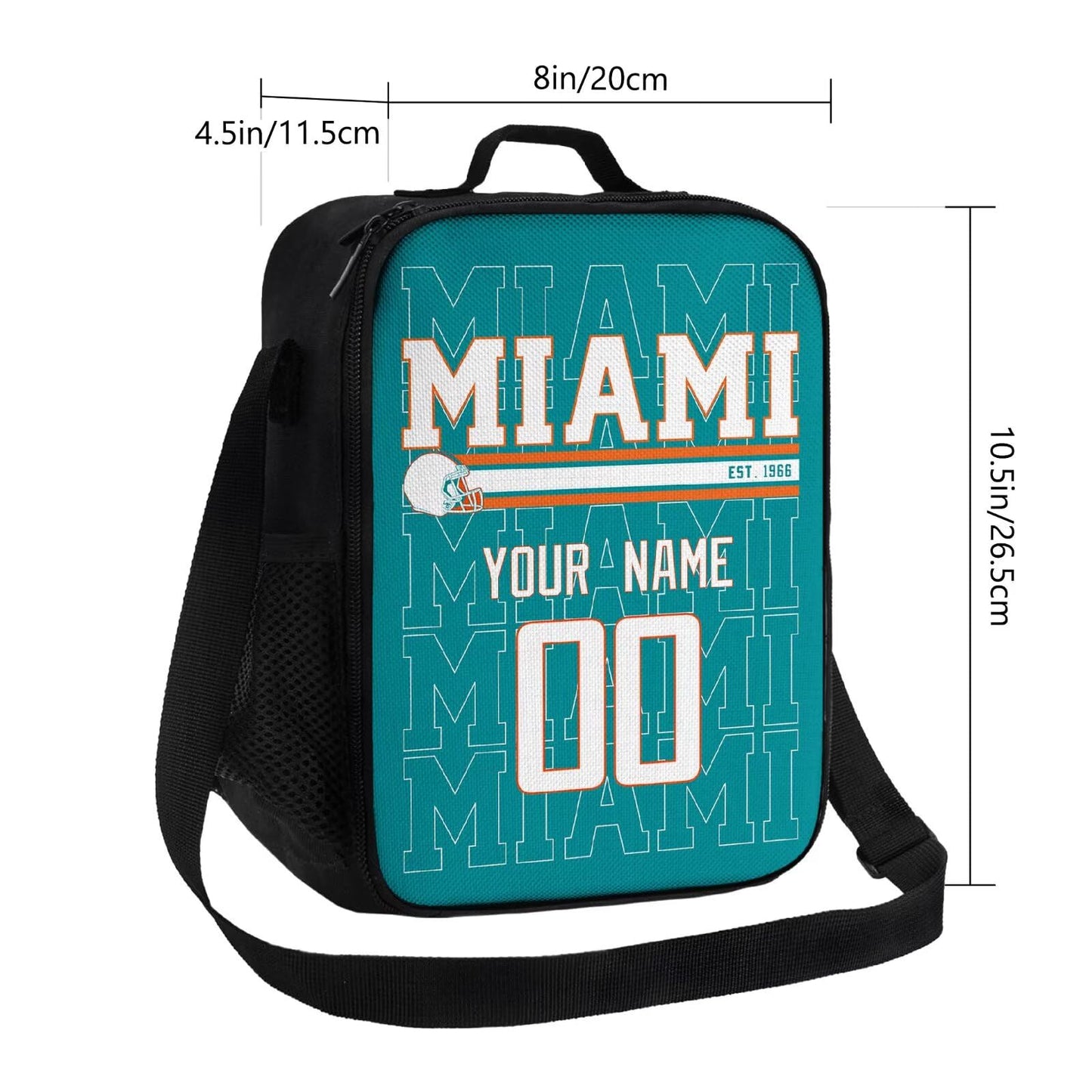 Trendy Miami Lunch Box Bag Custom Made for Kids and Adults