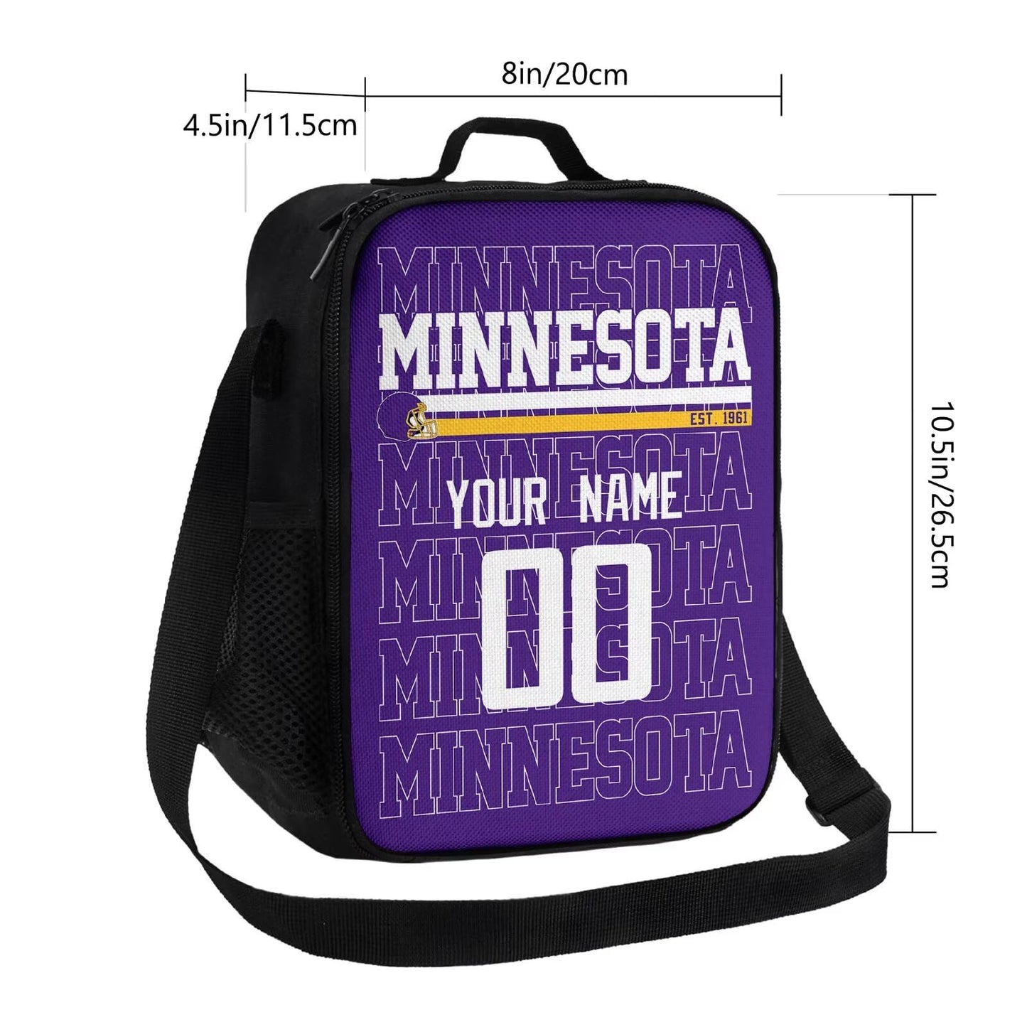 Custom Minnesota Lunch Tote Durable Material for Everyday Use