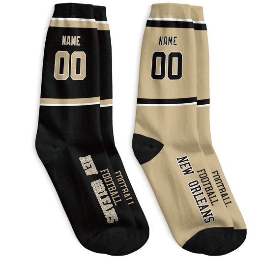 Durable Custom New Orleans Socks with Soft Material