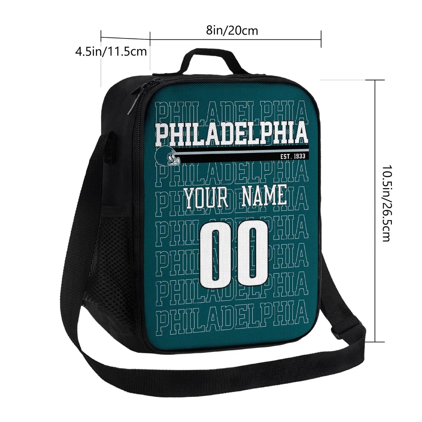 Custom Philadelphia Lunch Box Bag Easy to Carry and Store