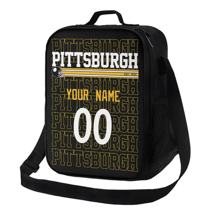 Durable Pittsburgh Lunch Tote Personalized with Sporty Theme